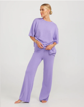 Matilda Knit Pant Lilac