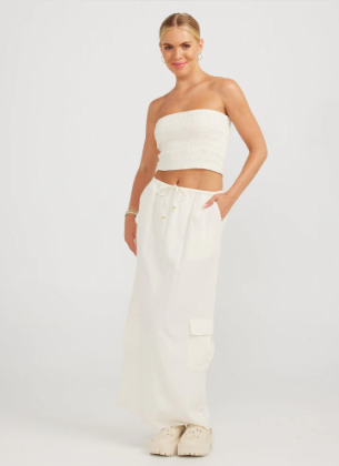 Shay Maxi Skirt Ecru