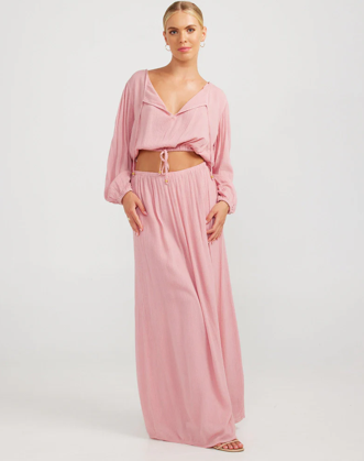 Shannon Maxi Skirt Dusty Pink