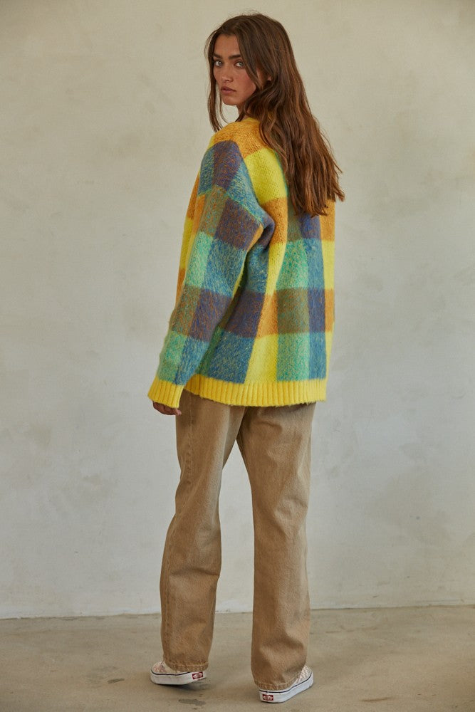 Perfelcty Cardigan Yellow Multi