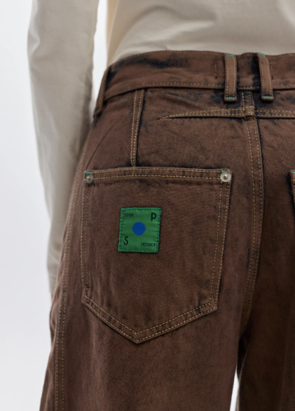 Jean Barrel Washed Brown