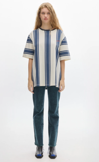 Kai Stripe Tee Blue