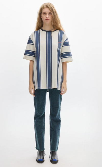 Kai Stripe Tee Blue