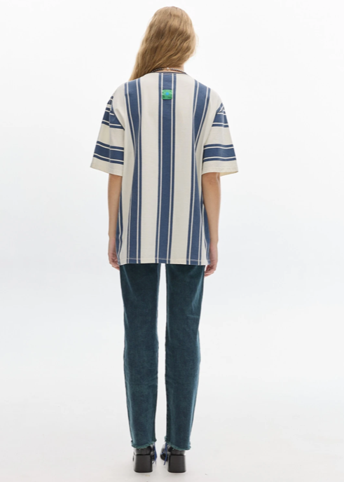 Kai Stripe Tee Blue