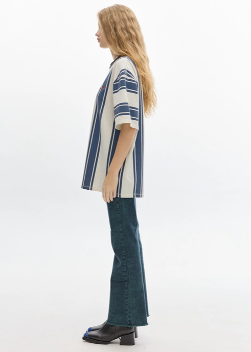 Kai Stripe Tee Blue