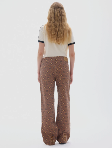 Belt Jean Print Brown