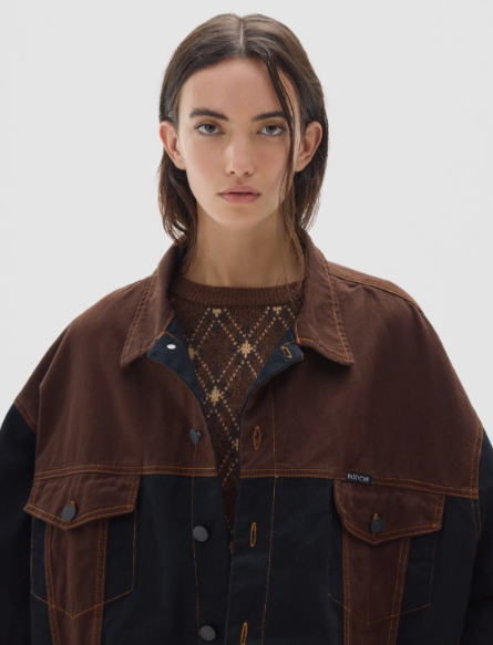 Radio Jacket Brown Navy