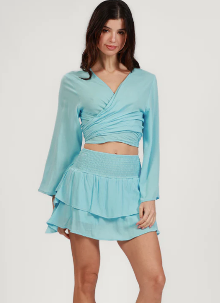 Santorini Top Sky Blue