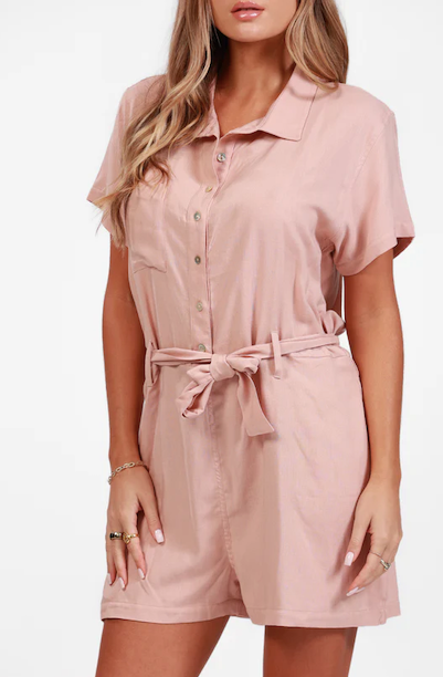 Moon Romper Rose
