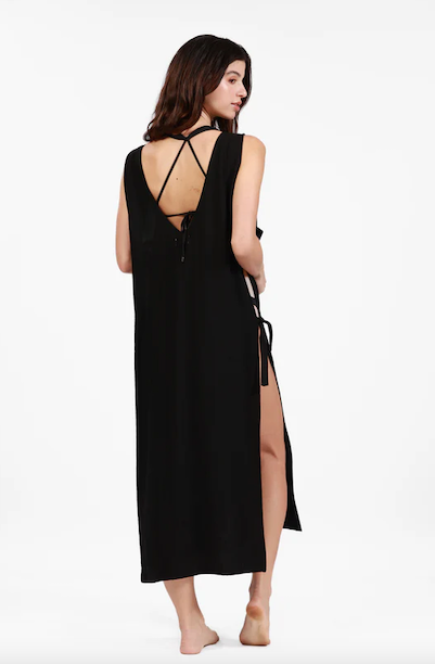 Iguazu Long Dress Black