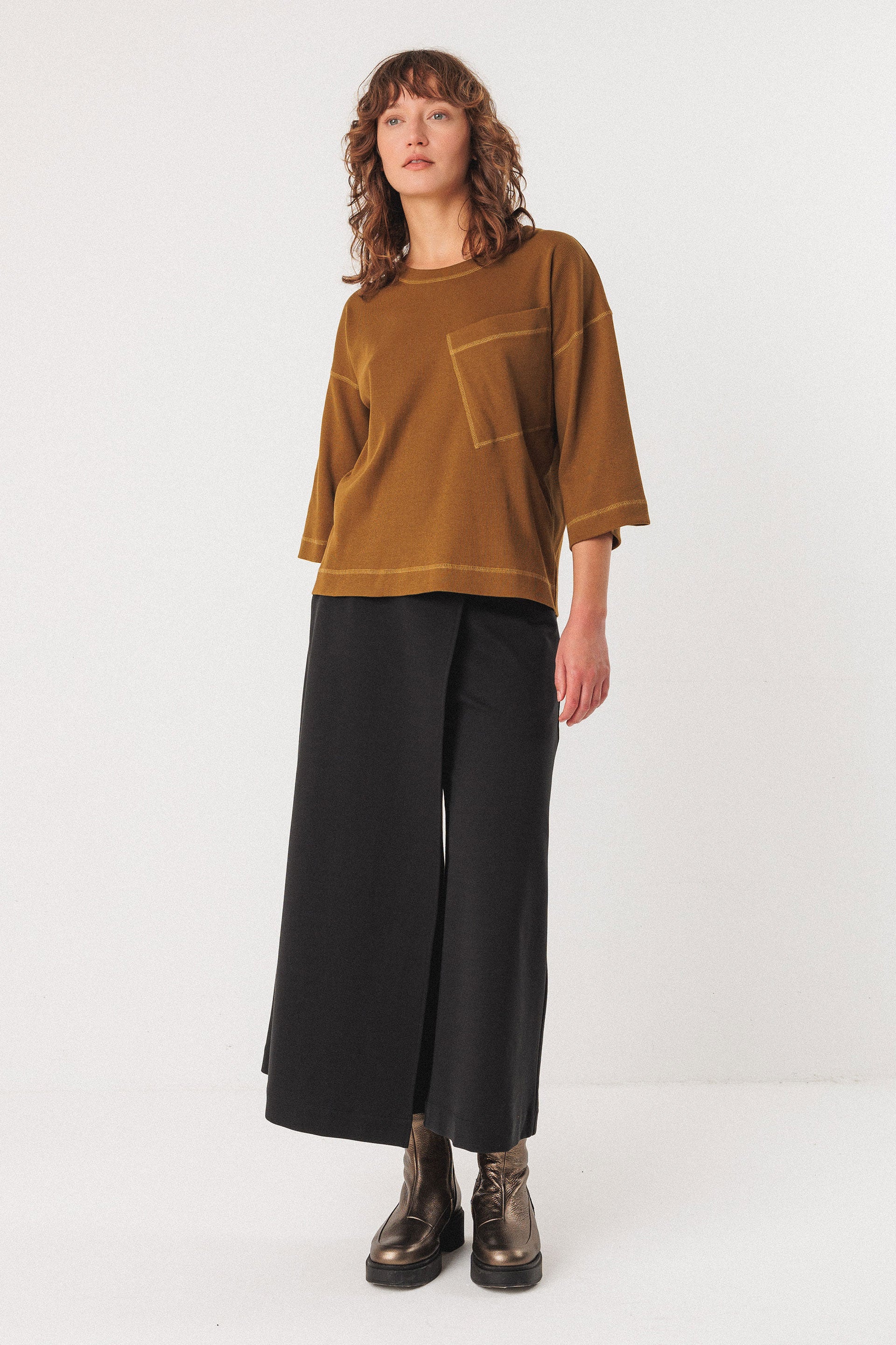 Hendaia Gots TShirt  Brown