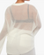 Oversized Knit Crew Top White