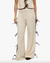 Tie Slit Pant Ivory Black