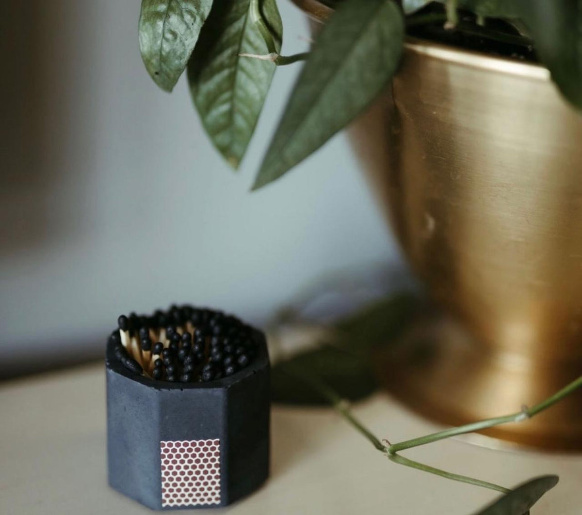 Black Match Holder w Striker and All Black Matches