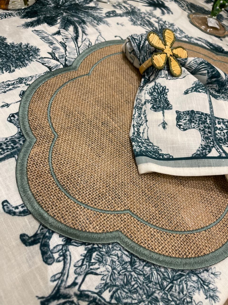 Jute Placemat Green