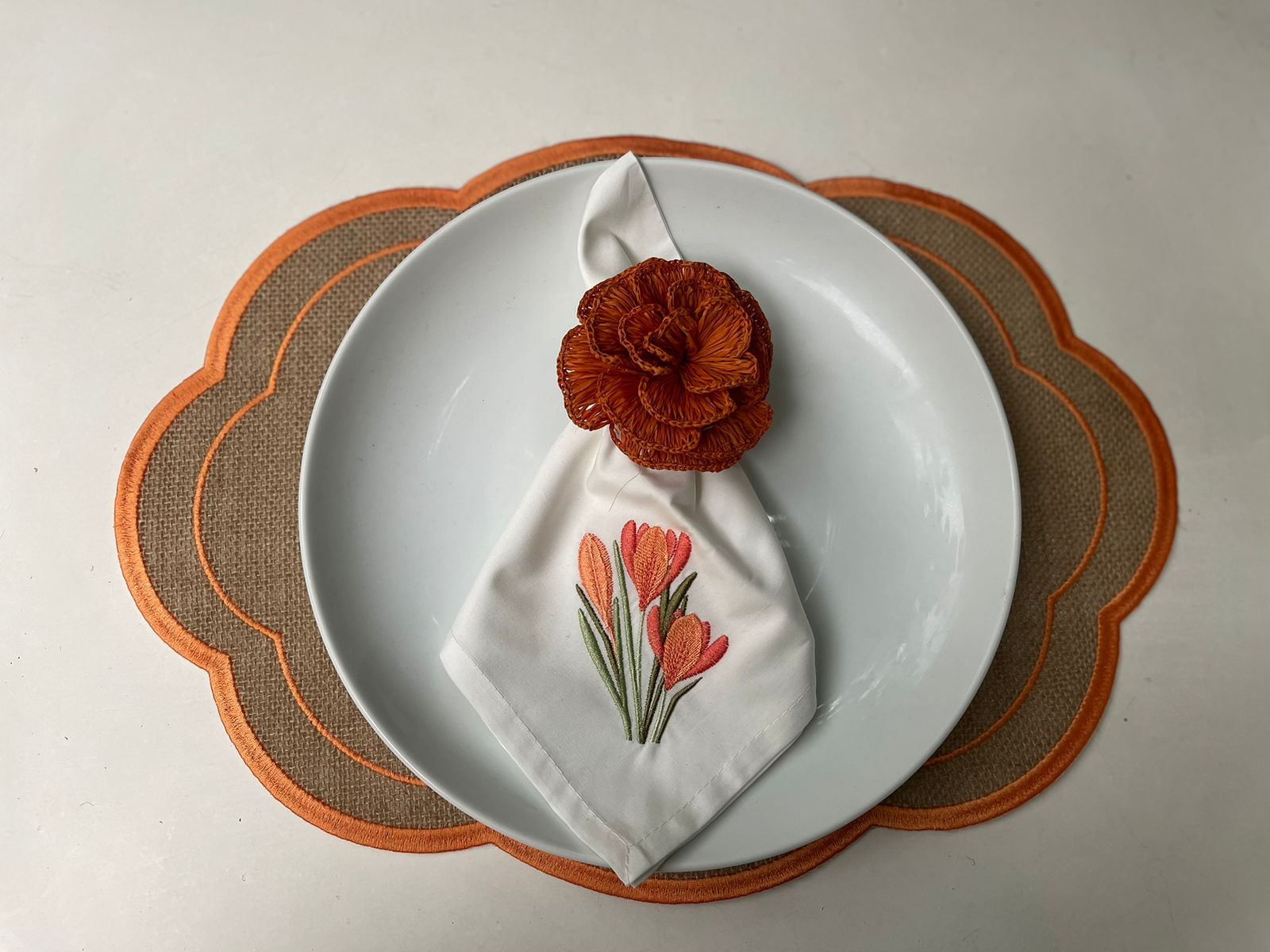 Jute Placemat Orange