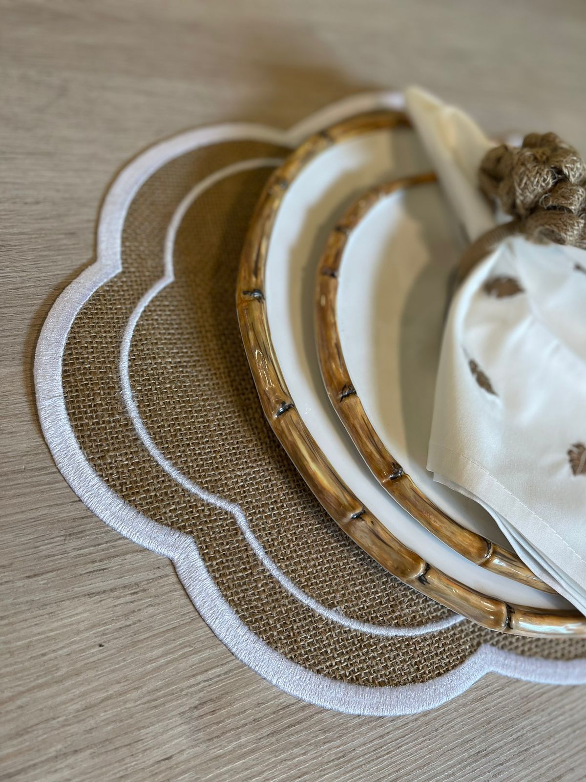 Jute Placemat White