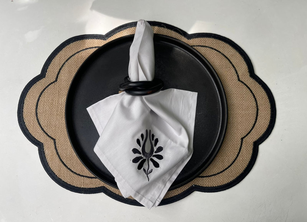 Jute Placemat Black