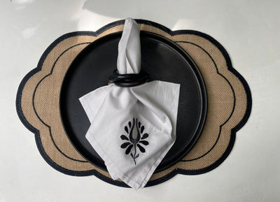 Jute Placemat Black