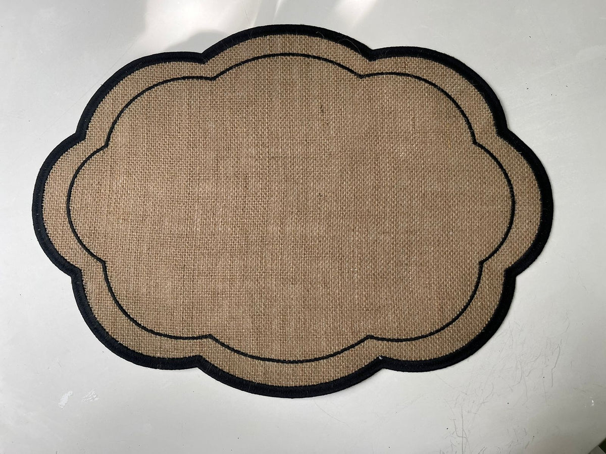 Jute Placemat Black