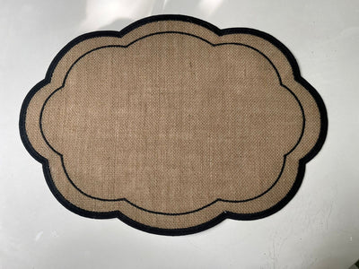 Jute Placemat Black