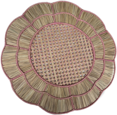 Aquilina Placemat Natural Pink