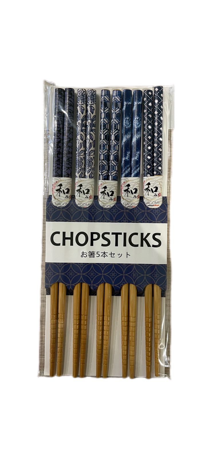 Chopsticks Set Japan Motif Indigo