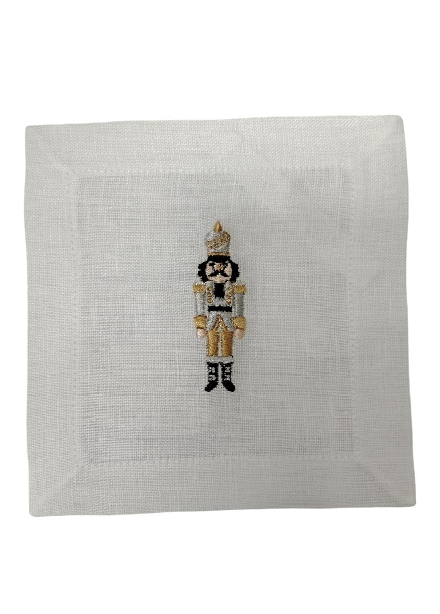 Cocktail Napkin Set Nutcracker Golden