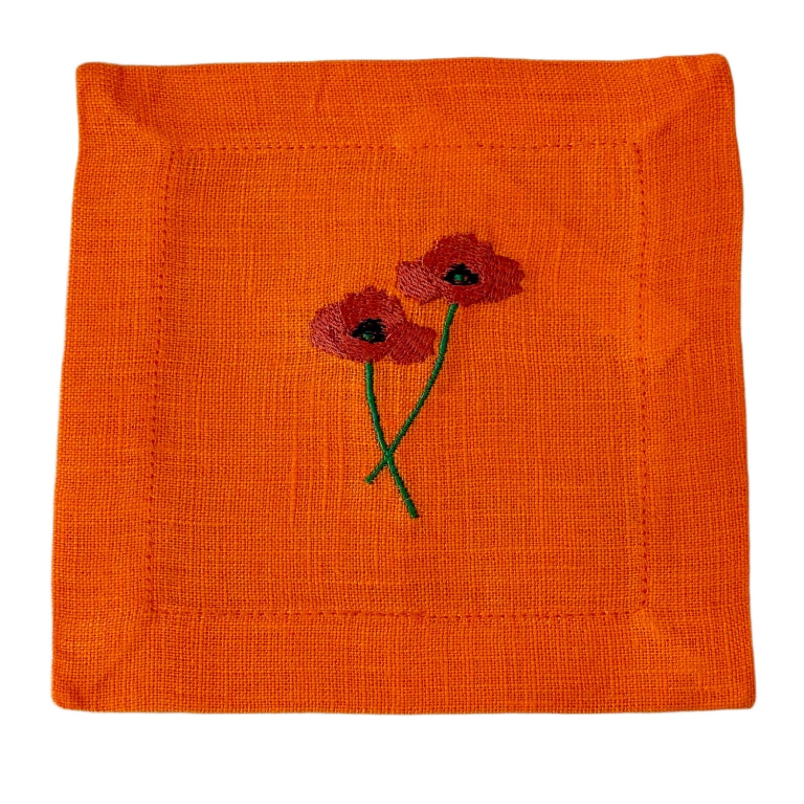 Cocktail Napkin Set Amapola Orange