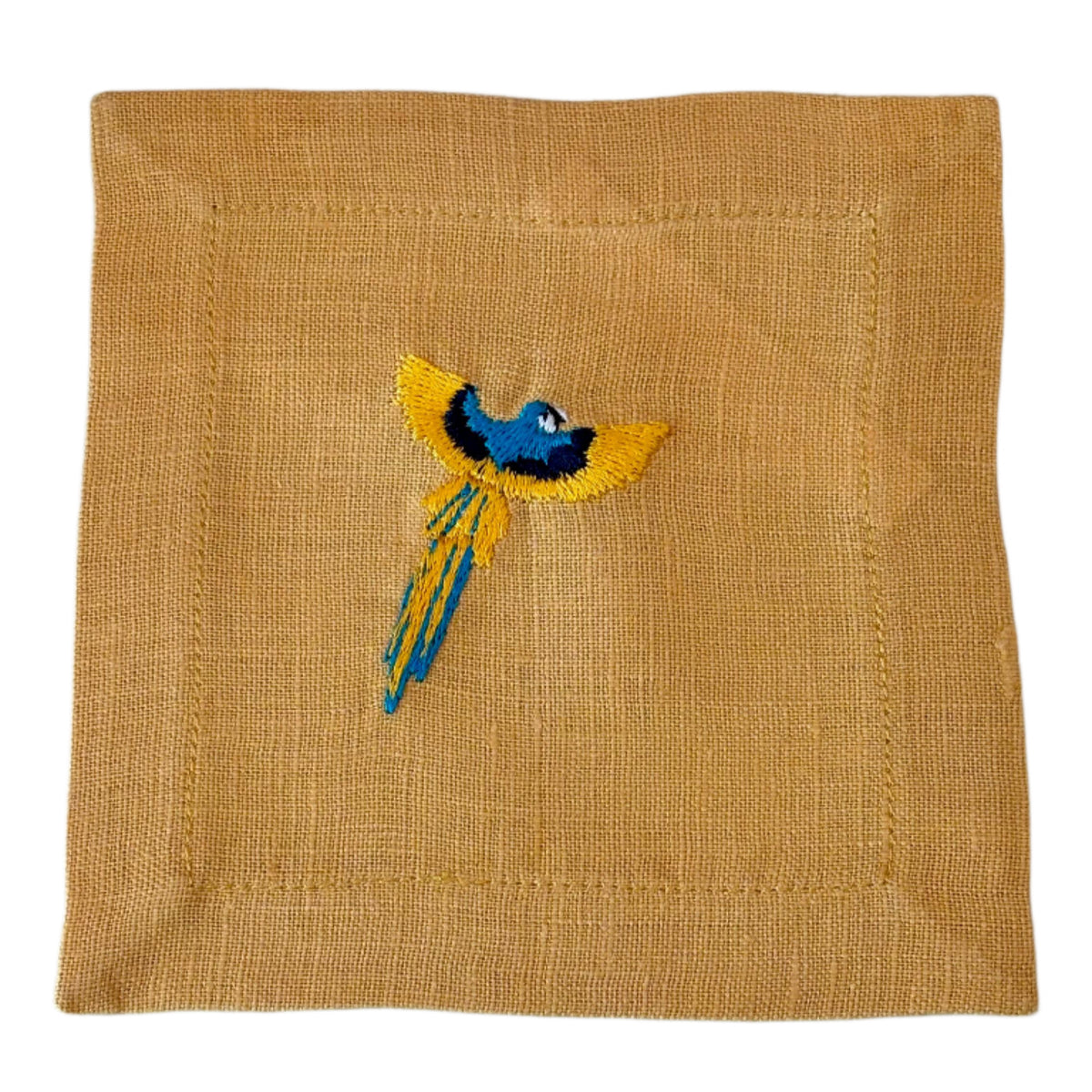 Cocktail Napkin Yellow Set Macaw Yellow