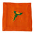 Cocktail Napkin Orange Set Macaw Green
