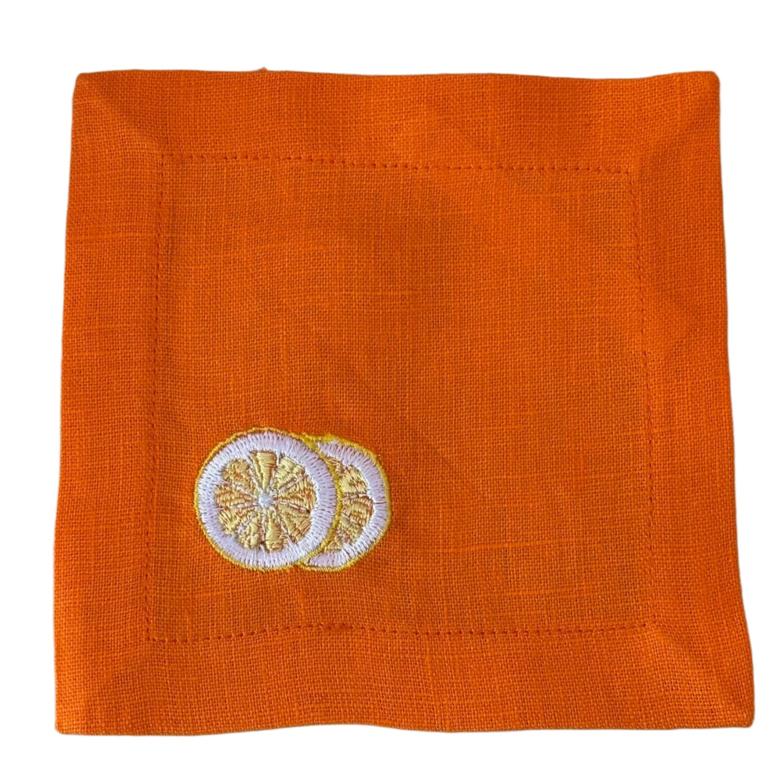 Cocktail Napkin Orange Set Lemon