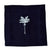 Cocktail Napkin Black Set Palm Cream