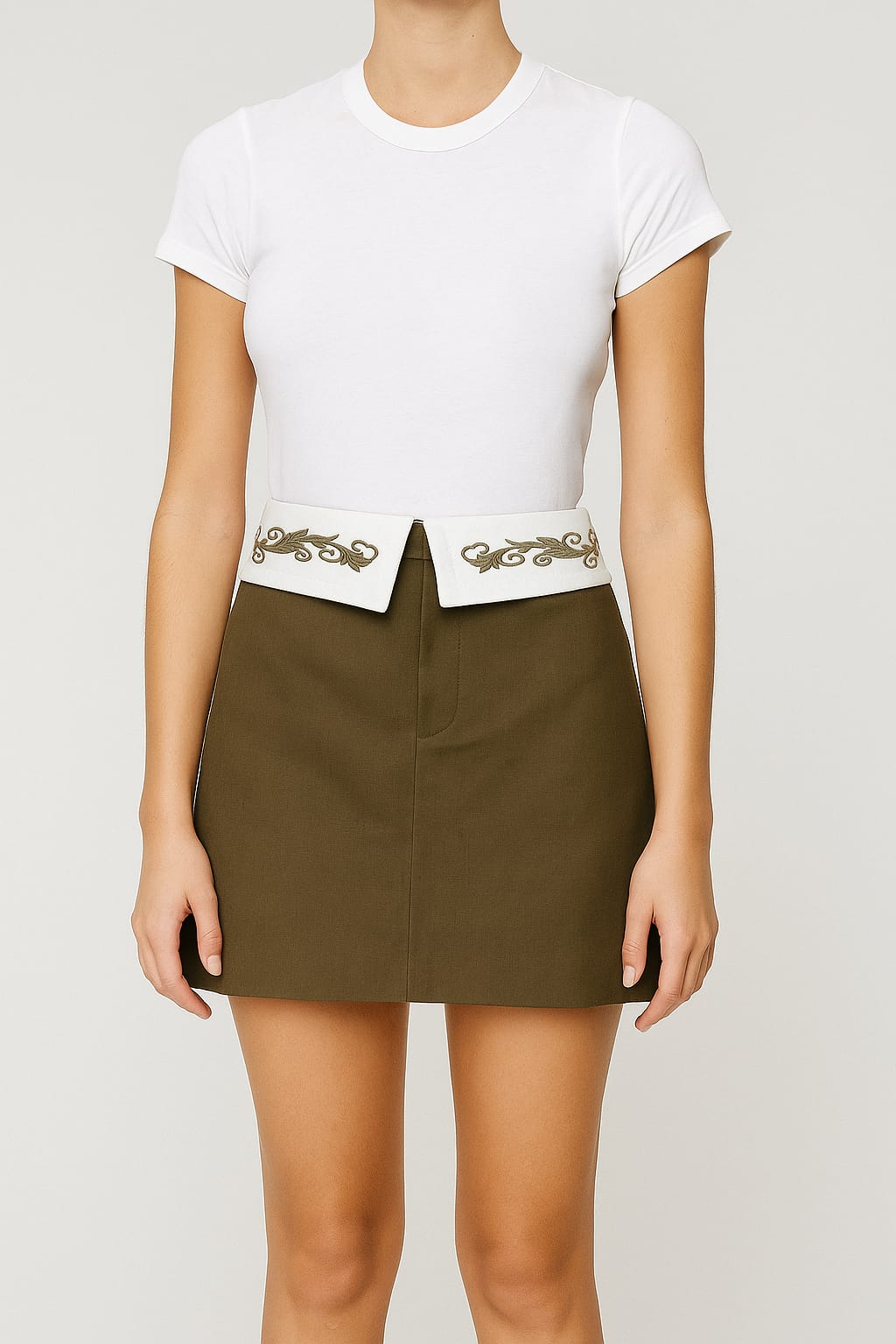 Brea Mini Skirt Olive