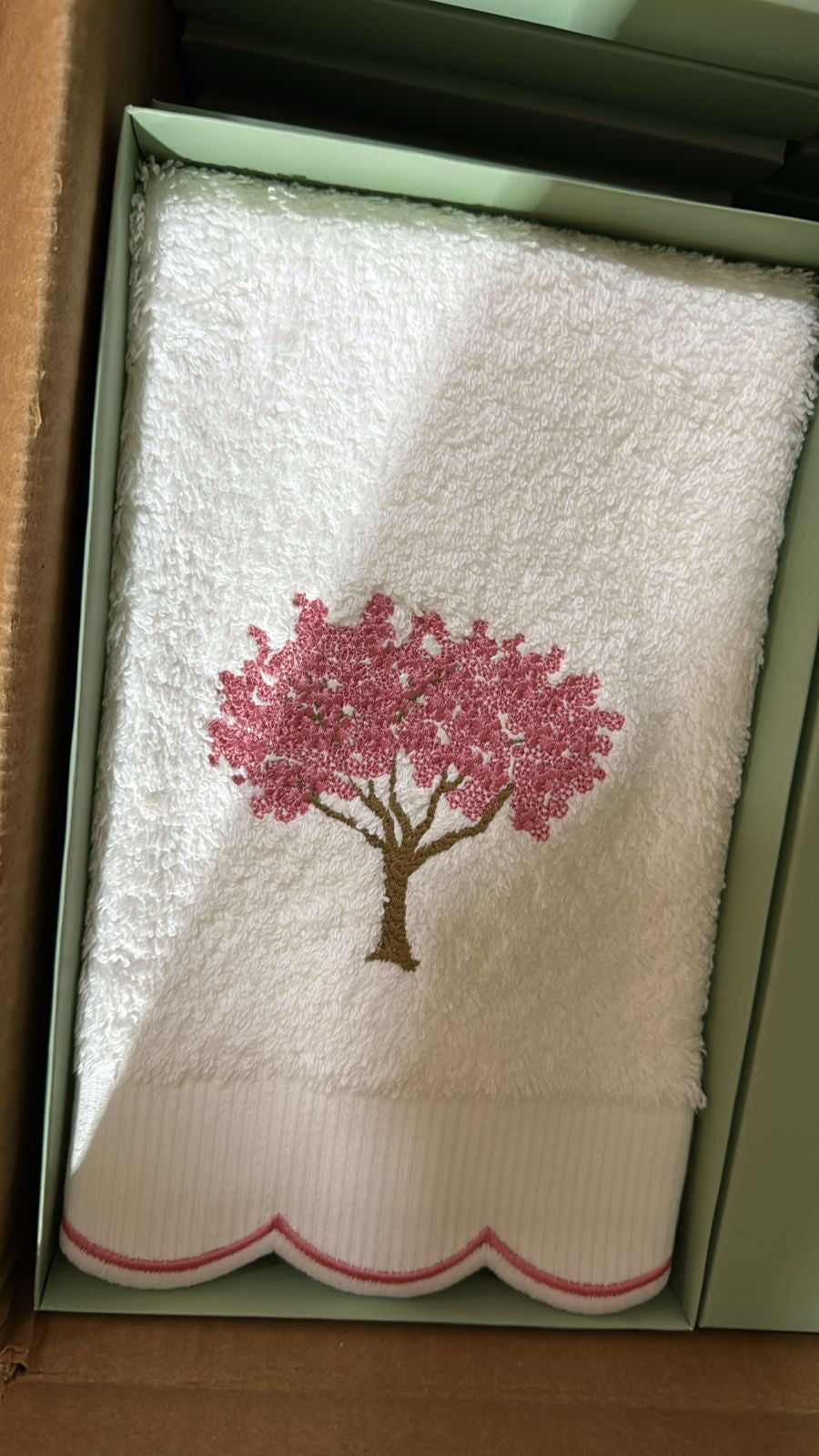 Towel Felpa Tree Pink