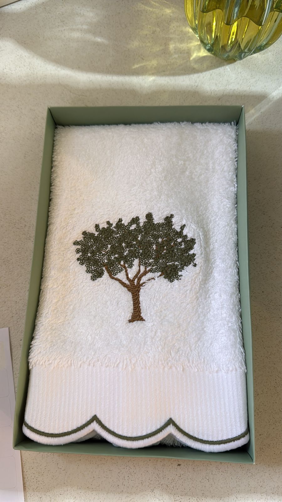 Towel Felpa Tree Green