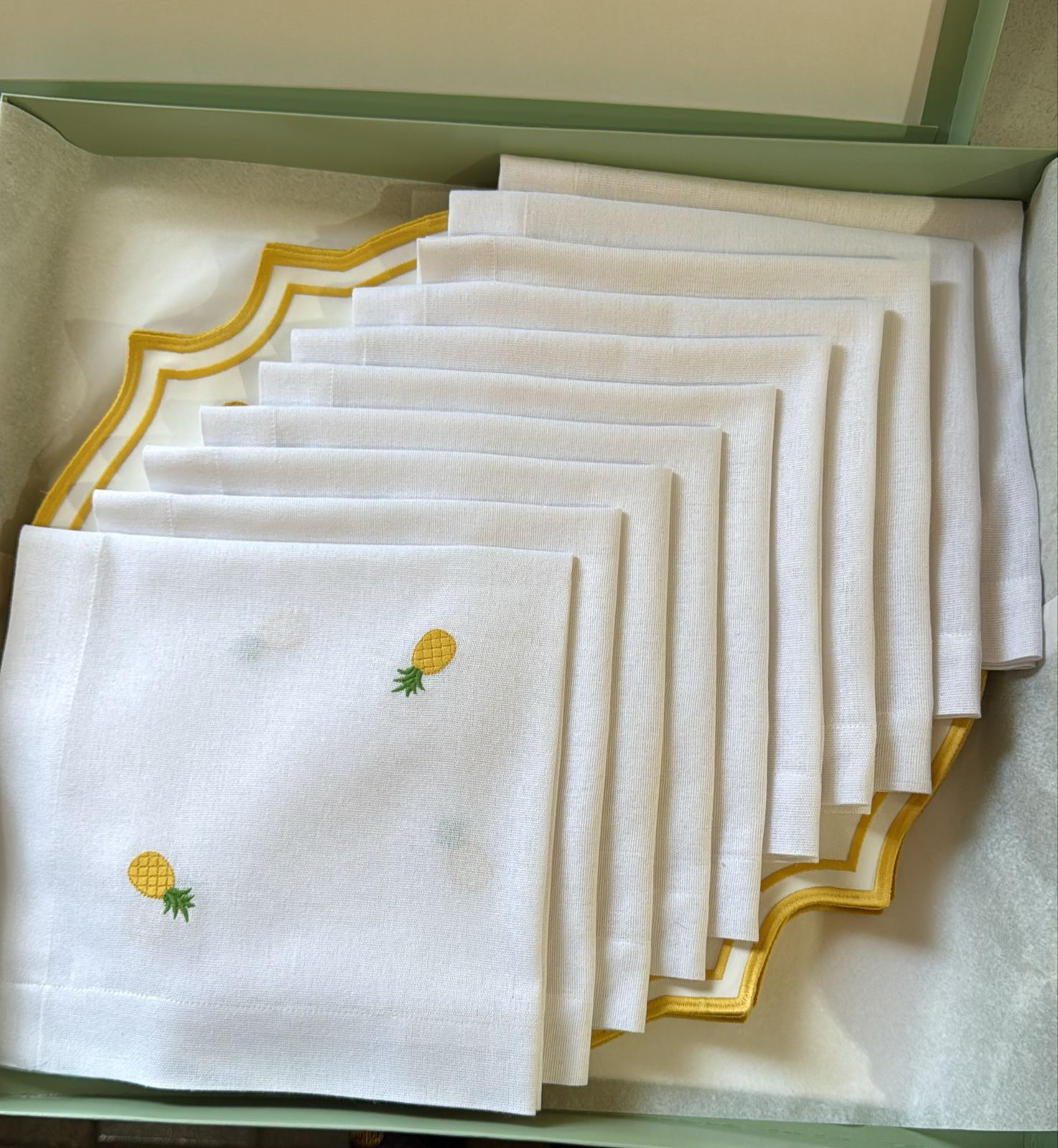 Linen napkin Pineapple