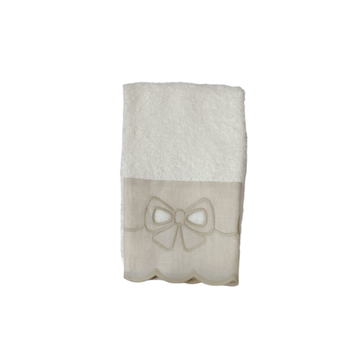 Ribbon Towel Felpa Ecru