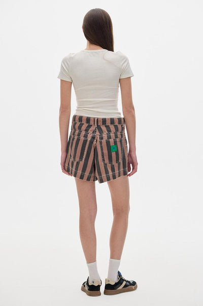 Short Foster Stripes Black Brown