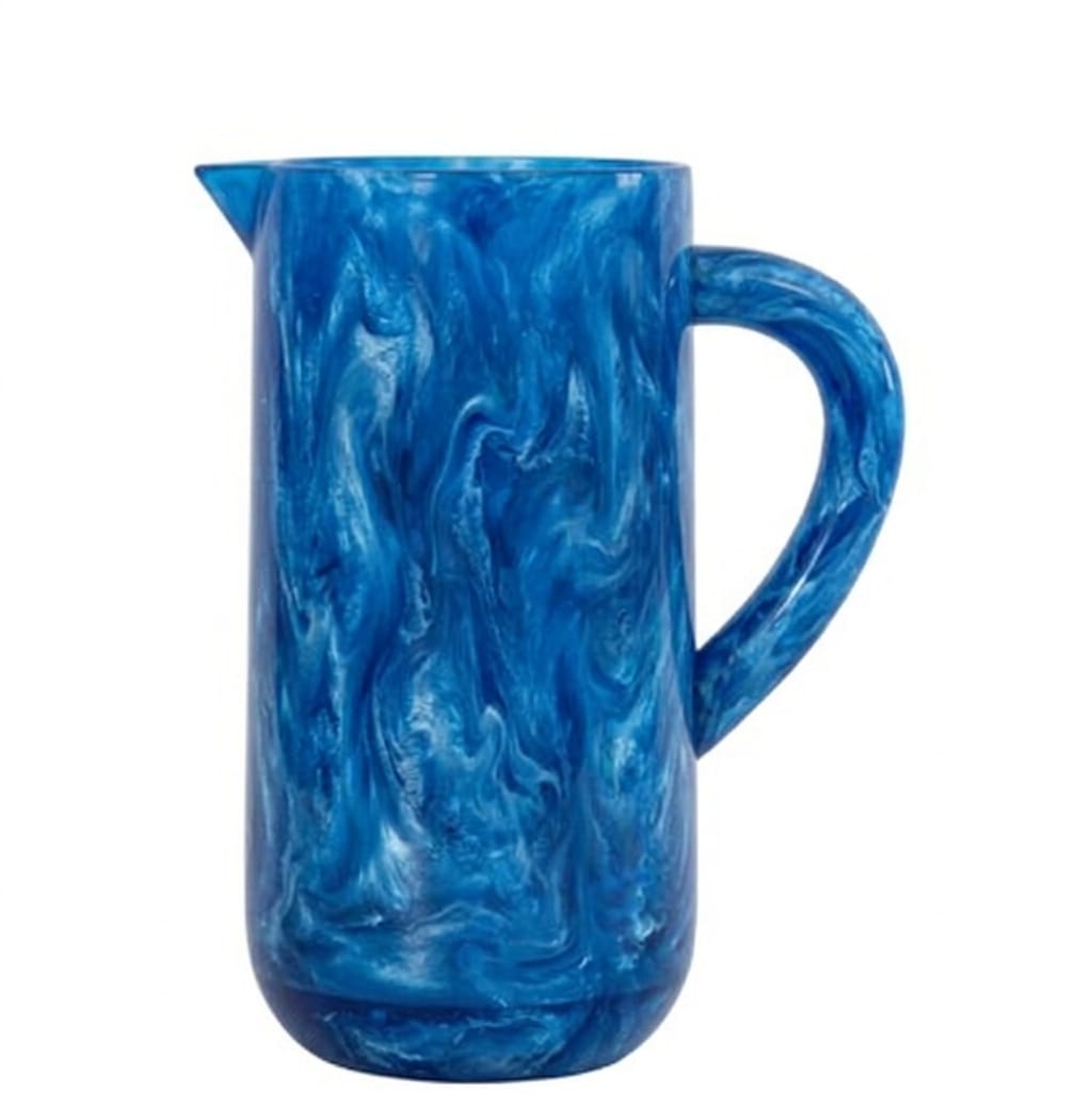 Blue Resin Pitcher