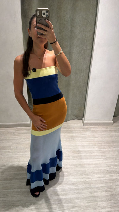 Iris Sweater Dres Blue Multi