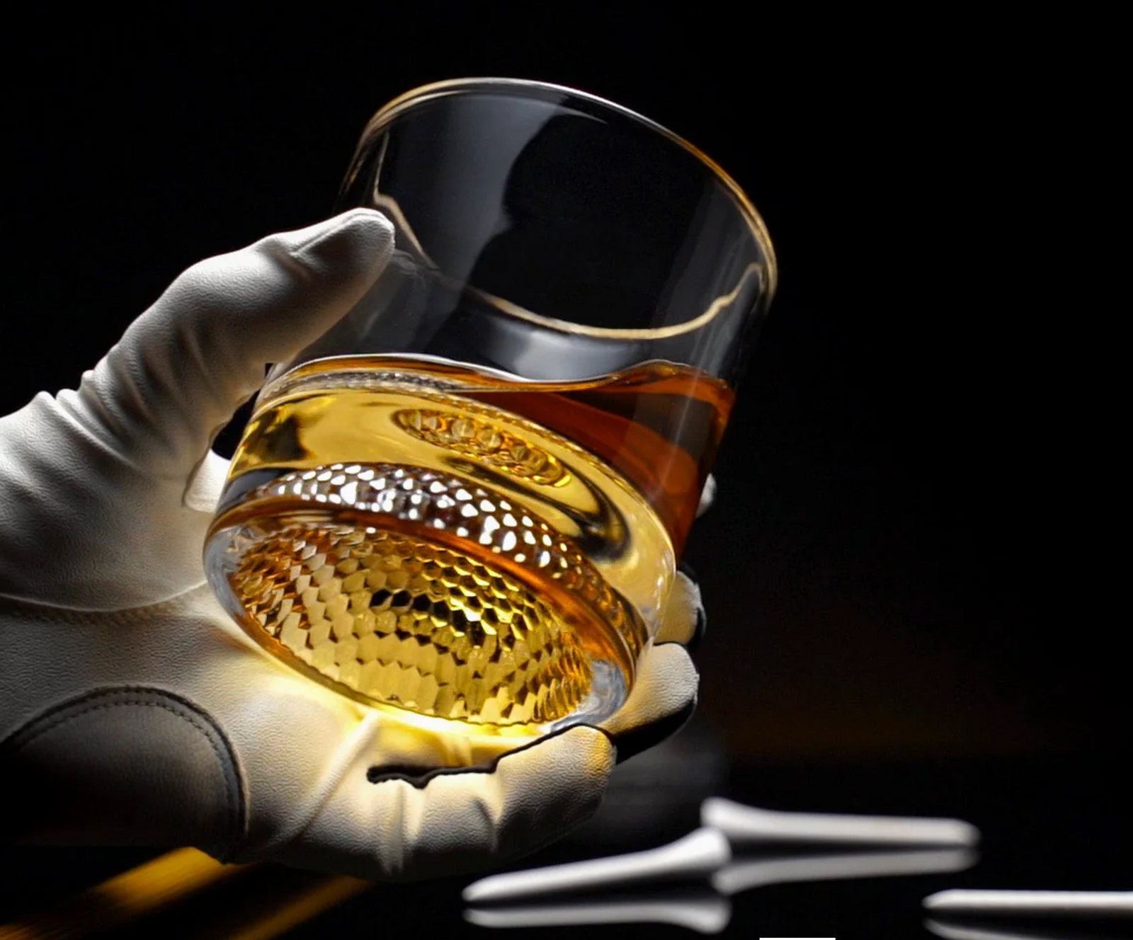 Golf Ball Whiskey Glasses Set of 4