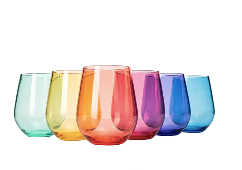 Unbreakable Colorful Wine Glass Set