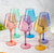 Pastel Colored Acrylic Wine Glasses