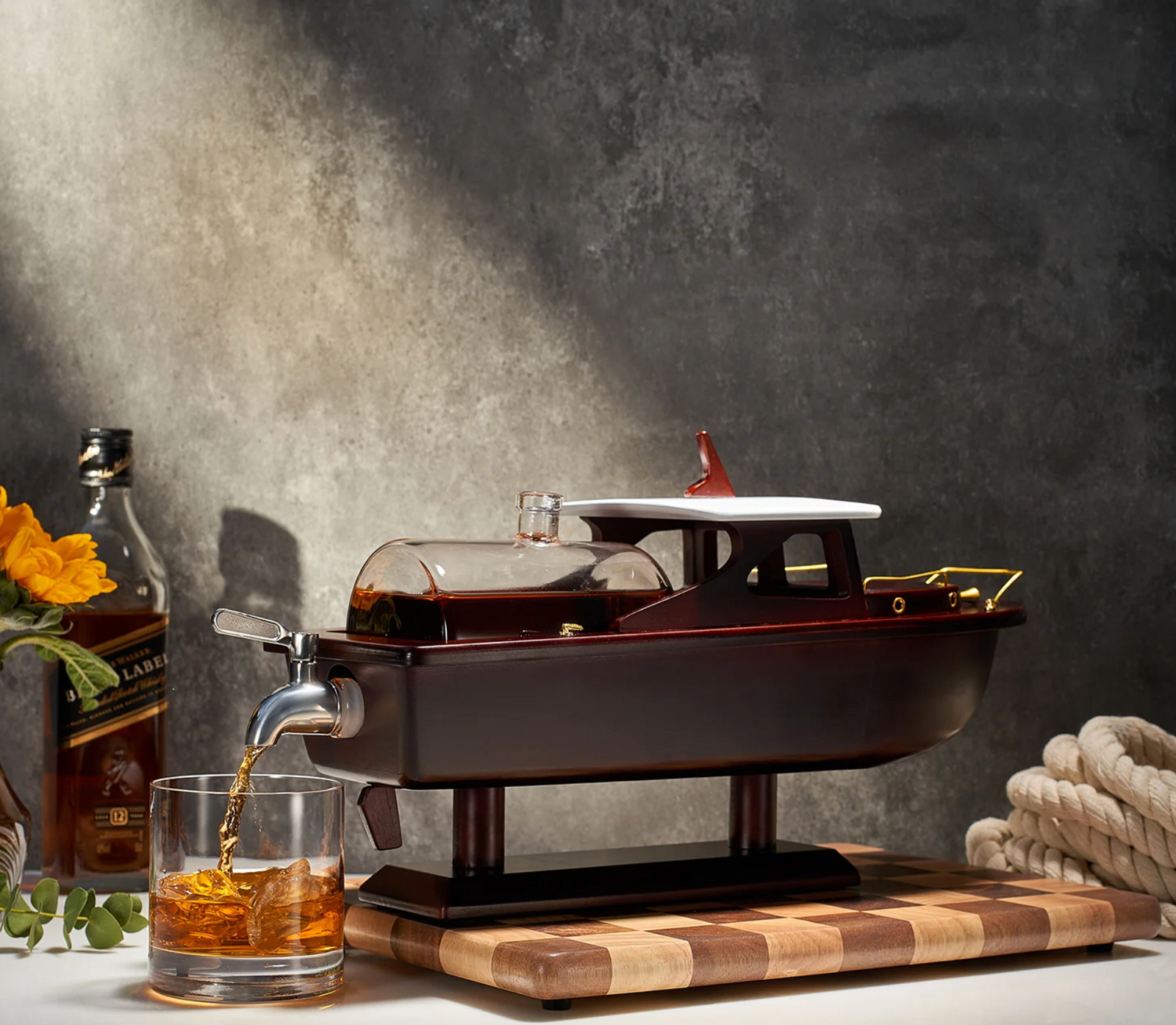 Boat Ship Whiskey & Wine Decanter Ship
