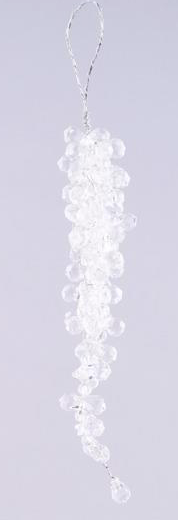 Acrylic Bead Icicle Ornament 9in