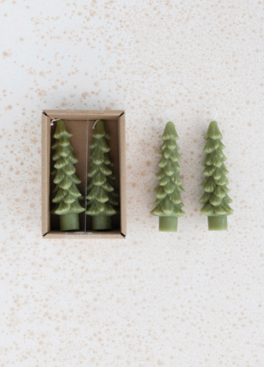 Unscented Tree Shaped Taper Candles