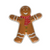 Ceramic Gingerbread Man Scarf Shaped Platter