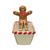 Ceramic Cracker Dish Candy Cane Edge Gingerbread Man