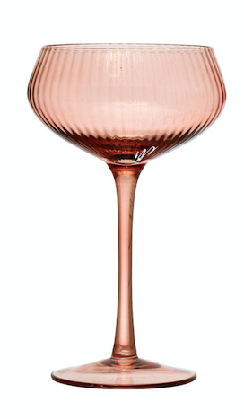 Champagne Coupe Glass Pink